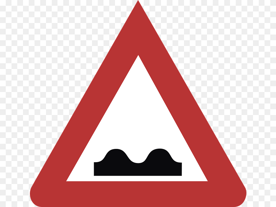 Speed Bump Road Sign, Symbol, Triangle, Road Sign Png Image