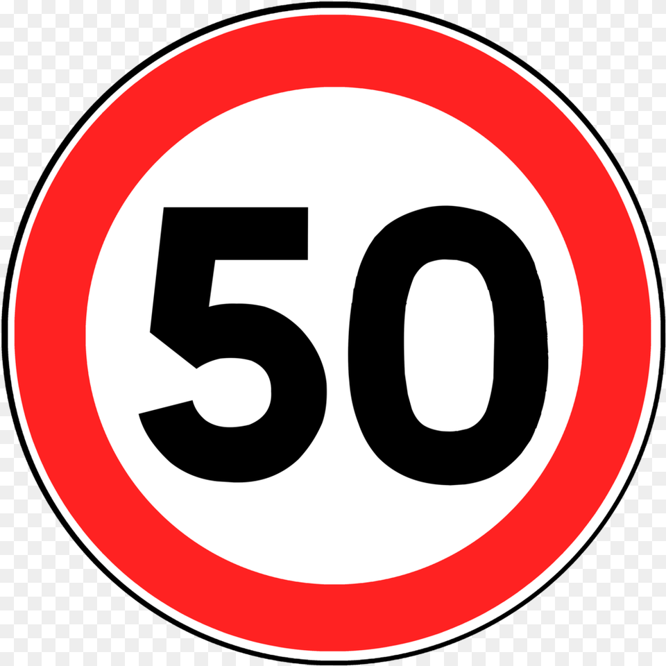 Speed Limit Sign, Symbol, Road Sign, Text, Number Free Png