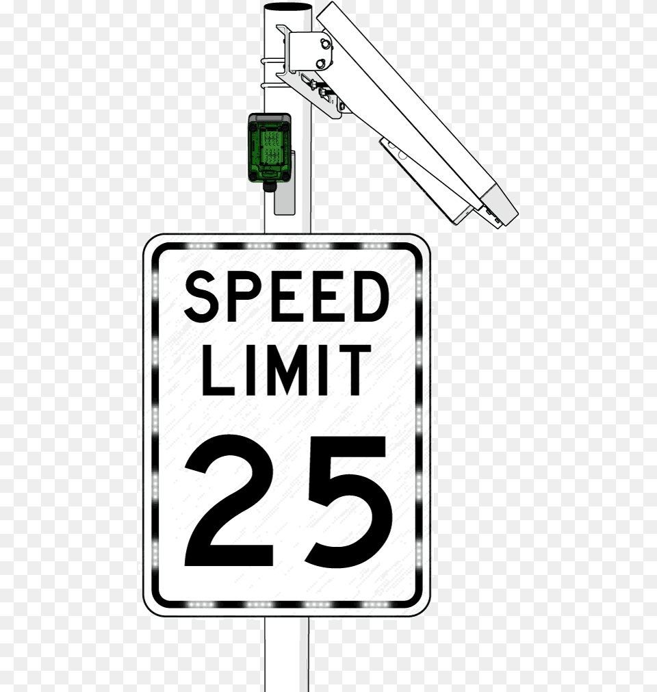 Speed Limit Sign On Post Speed Limit 15 Sign, Symbol, Computer Hardware, Electronics, Hardware Png
