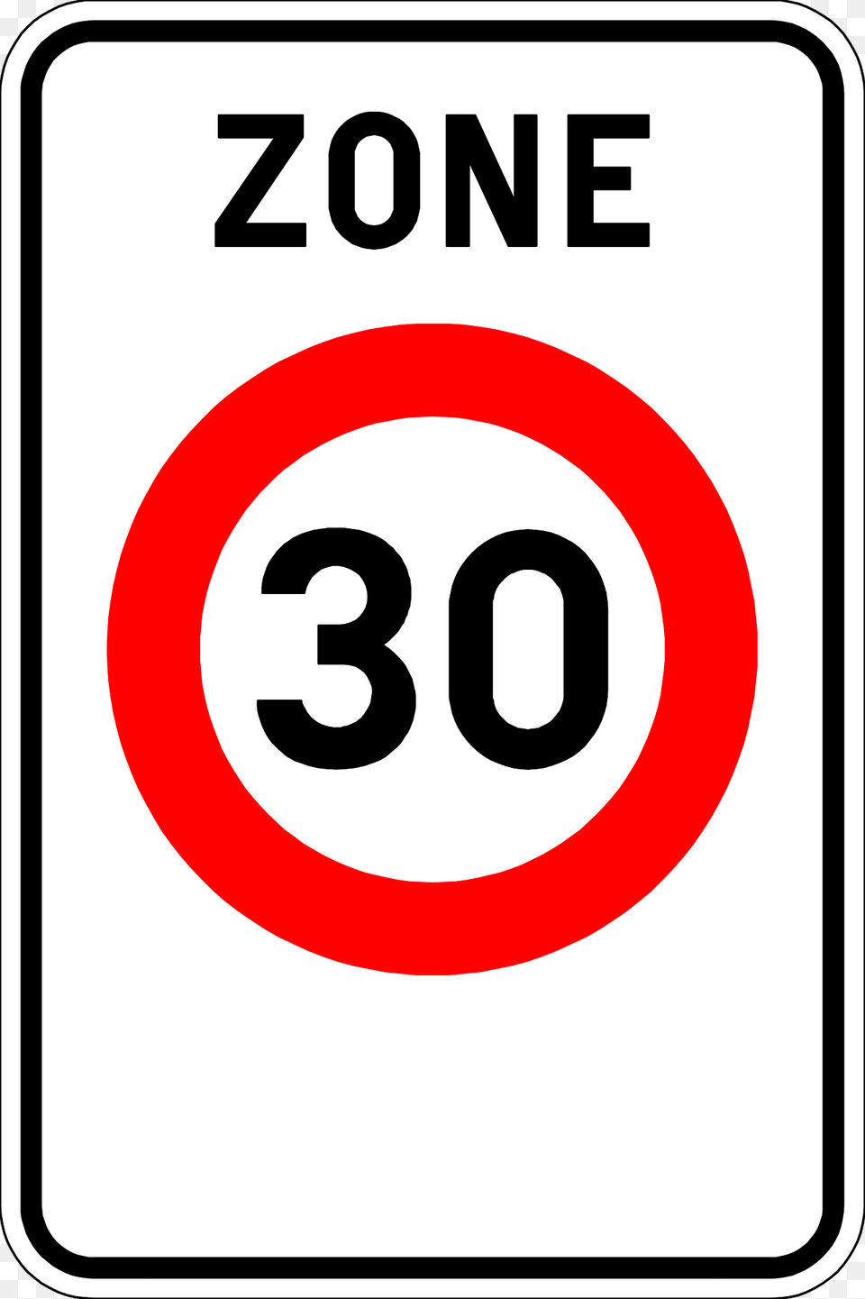 Speed Limit Zone Sign In Belgium Clipart, Symbol, Road Sign Free Transparent Png