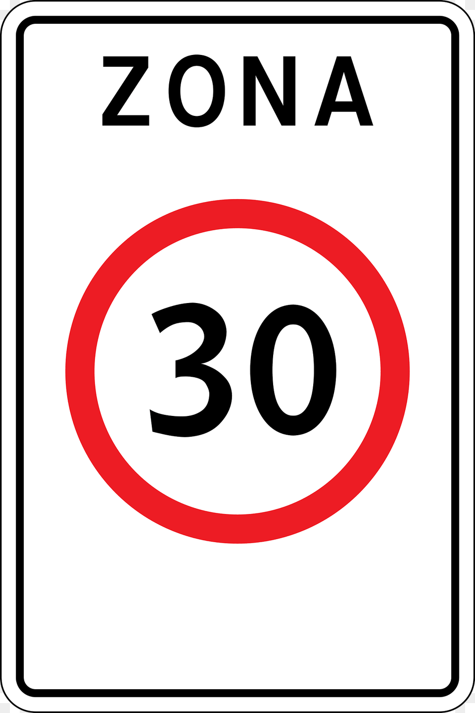 Speed Limit Zone Sign In Moldova Clipart, Symbol, Road Sign Free Png