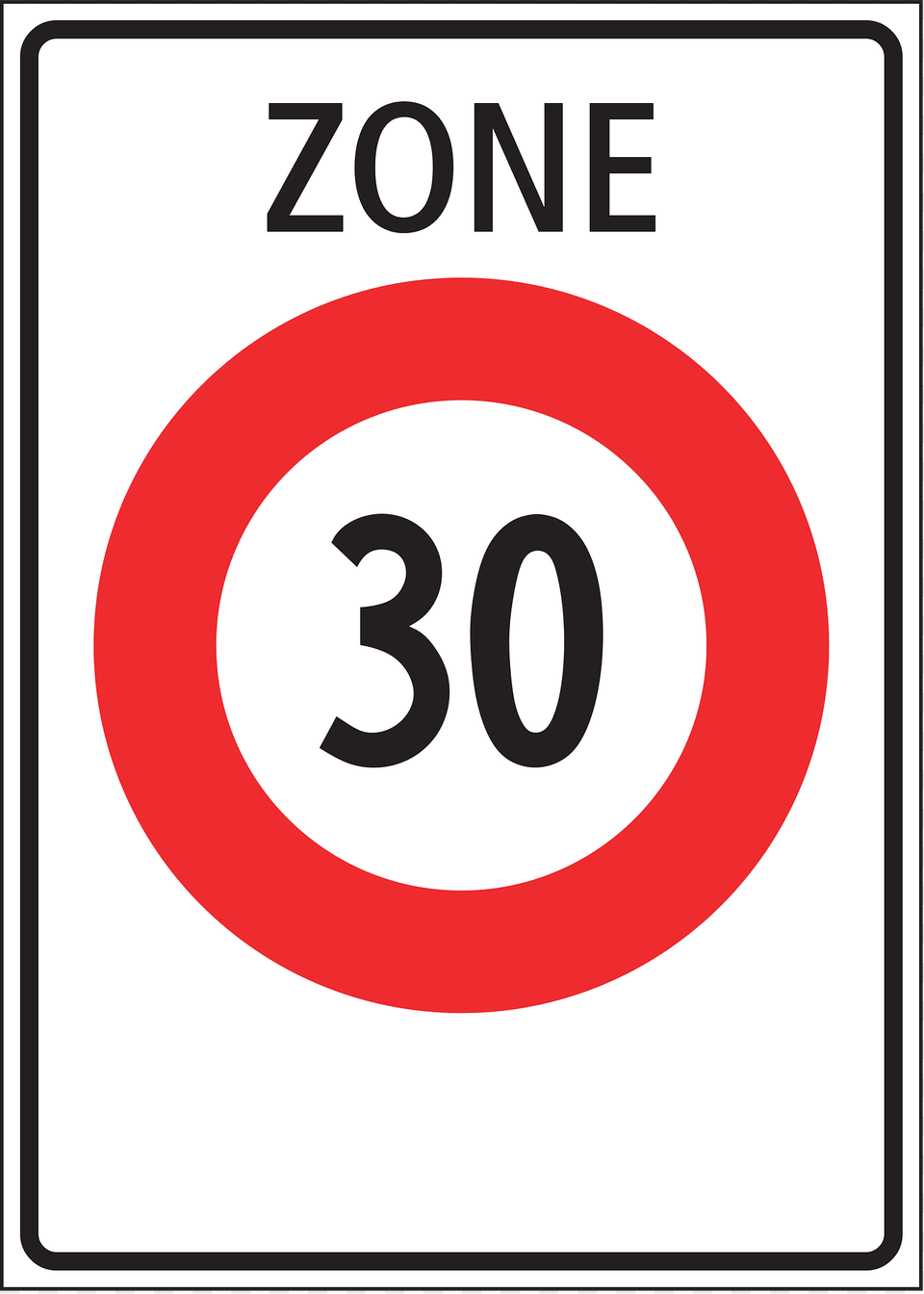 Speed Limit Zone Sign In Switzerland Clipart, Symbol, Road Sign, Text Png