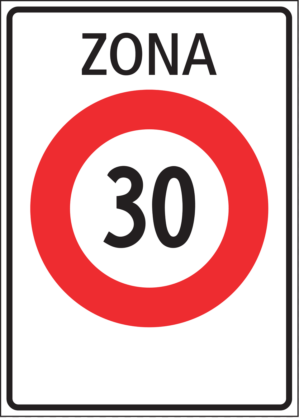 Speed Limit Zone Sign In Switzerland Clipart, Symbol, Road Sign Free Transparent Png