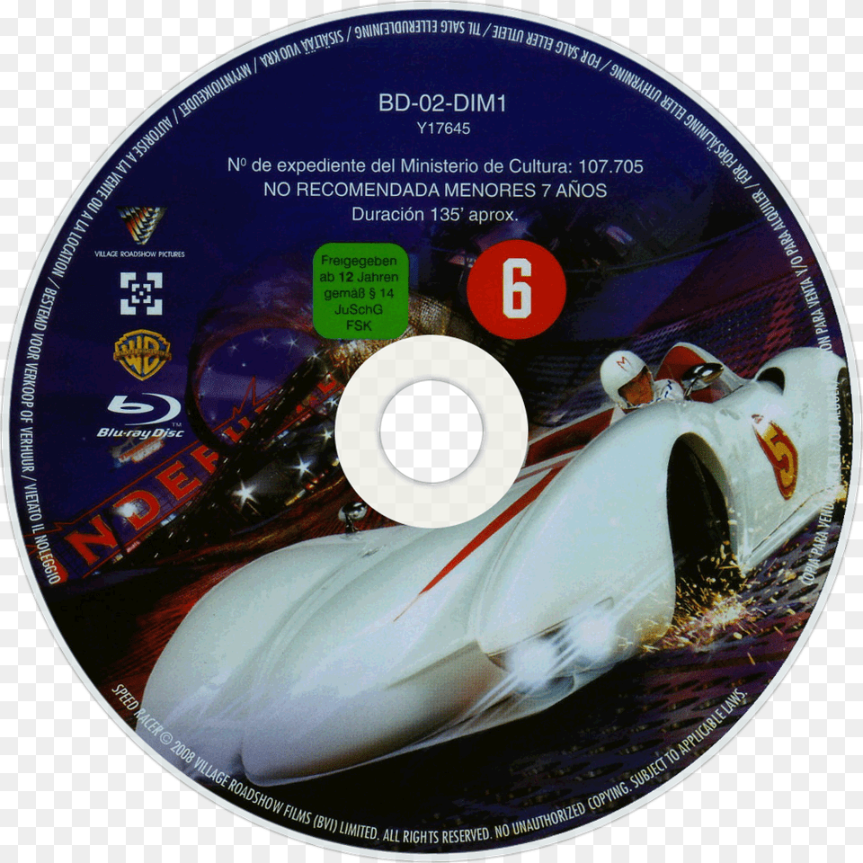 Speed Racer Bluray Disc Image Speed Racer Dvd Cover, Disk Png