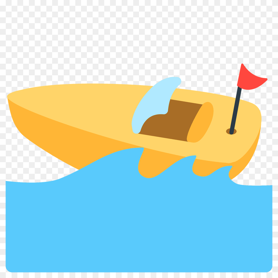 Speedboat Emoji Clipart, Watercraft, Vehicle, Transportation, Boat Png Image