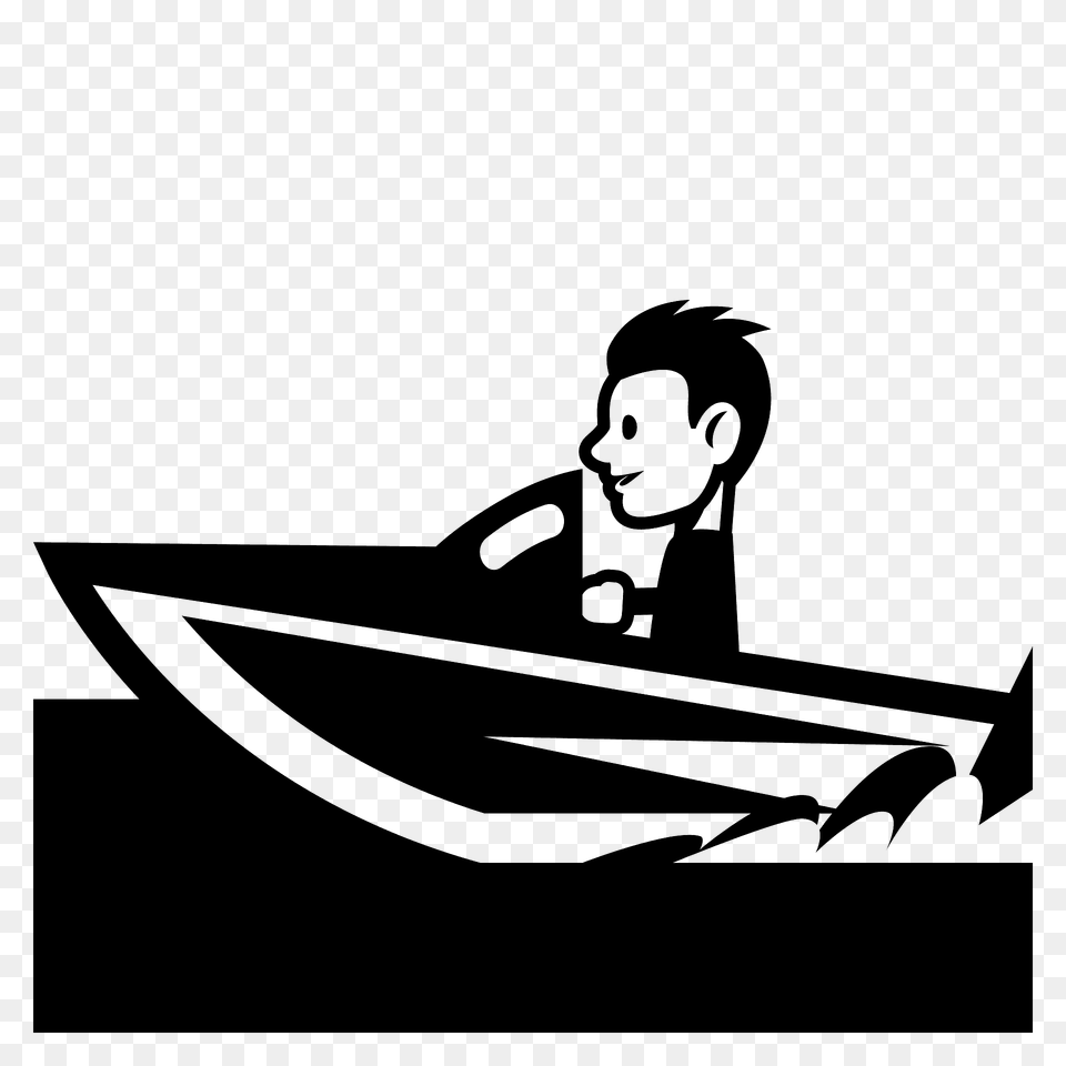 Speedboat Emoji Clipart, Person, Face, Head, Stencil Free Png