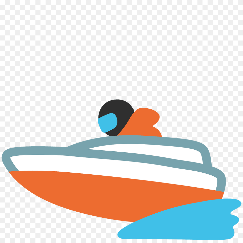 Speedboat Emoji Clipart, Transportation, Vehicle, Yacht, Water Png