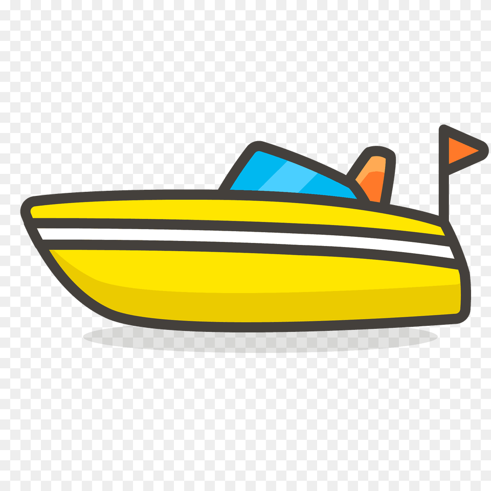 Speedboat Emoji Clipart, Boat, Dinghy, Transportation, Vehicle Free Png Download