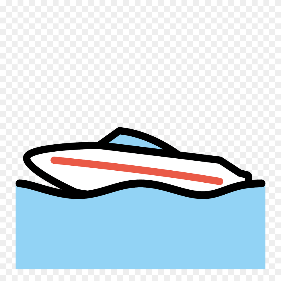 Speedboat Emoji Clipart, Water, Leisure Activities, Person, Sport Png Image