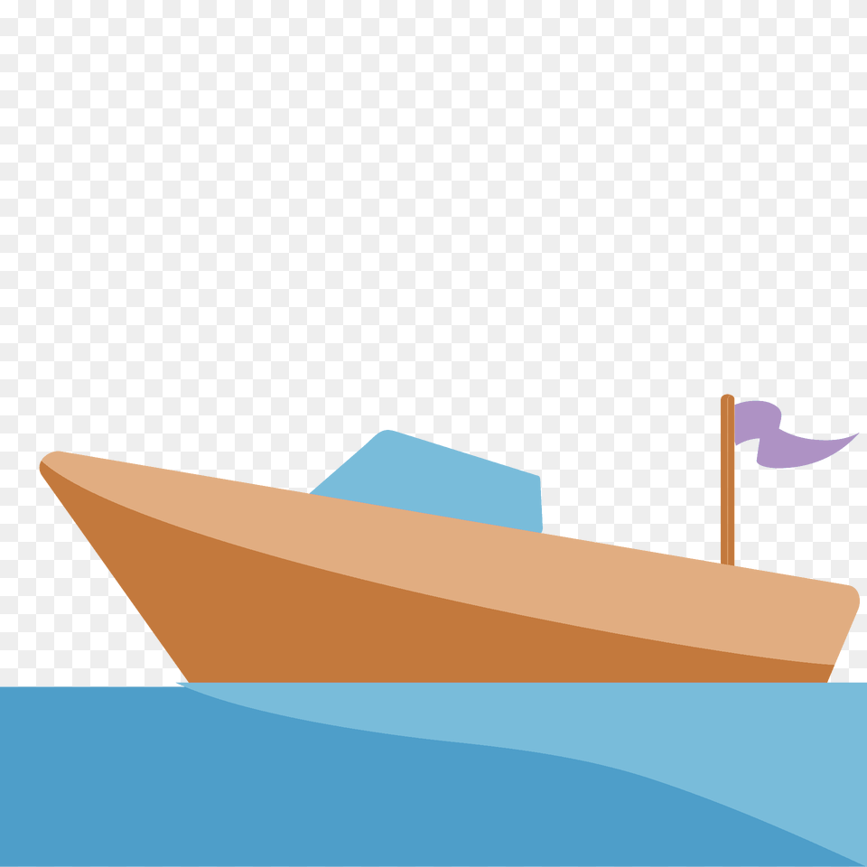 Speedboat Emoji Clipart, Boat, Watercraft, Dinghy, Vehicle Free Png