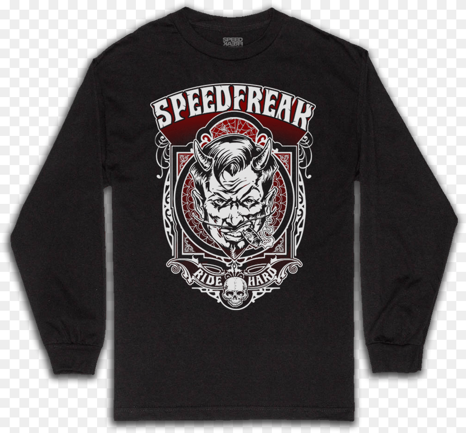 Speedfreak Hellraiser Mens Long Sleeve Shirt Long Sleeved T Shirt, T-shirt, Long Sleeve, Clothing, Knitwear Free Png Download