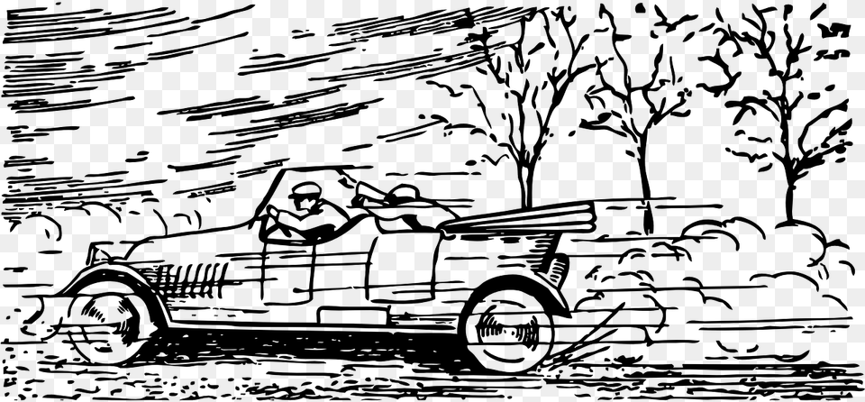 Speeding Car Clip Art, Gray Free Transparent Png