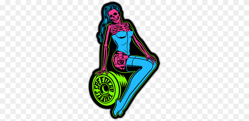 Speedlab Wheels Sticker, Adult, Female, Person, Woman Png Image