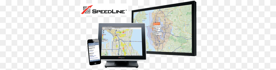 Speedline Solutions Livemaps Visual Dispatch System Speedline, Computer Hardware, Electronics, Hardware, Monitor Free Png Download