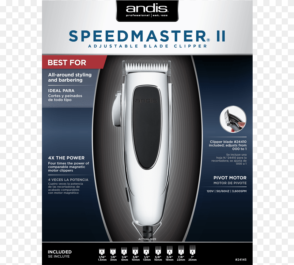 Speedmaster Ii Adjustable Blade Clipper Andis Trend Setter Clipper, Advertisement, Poster Free Png Download