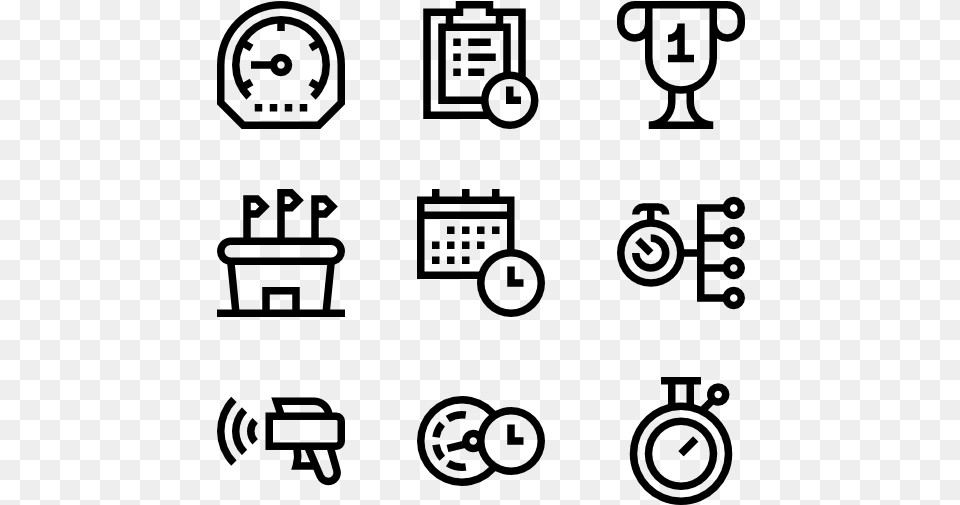 Speedometer Amp Time Farm Vector Icon, Gray Free Png Download