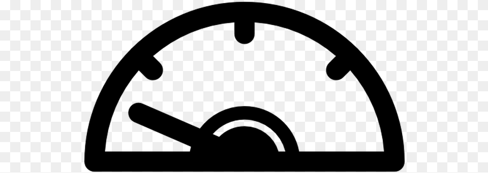 Speedometer Slow, Gray Png
