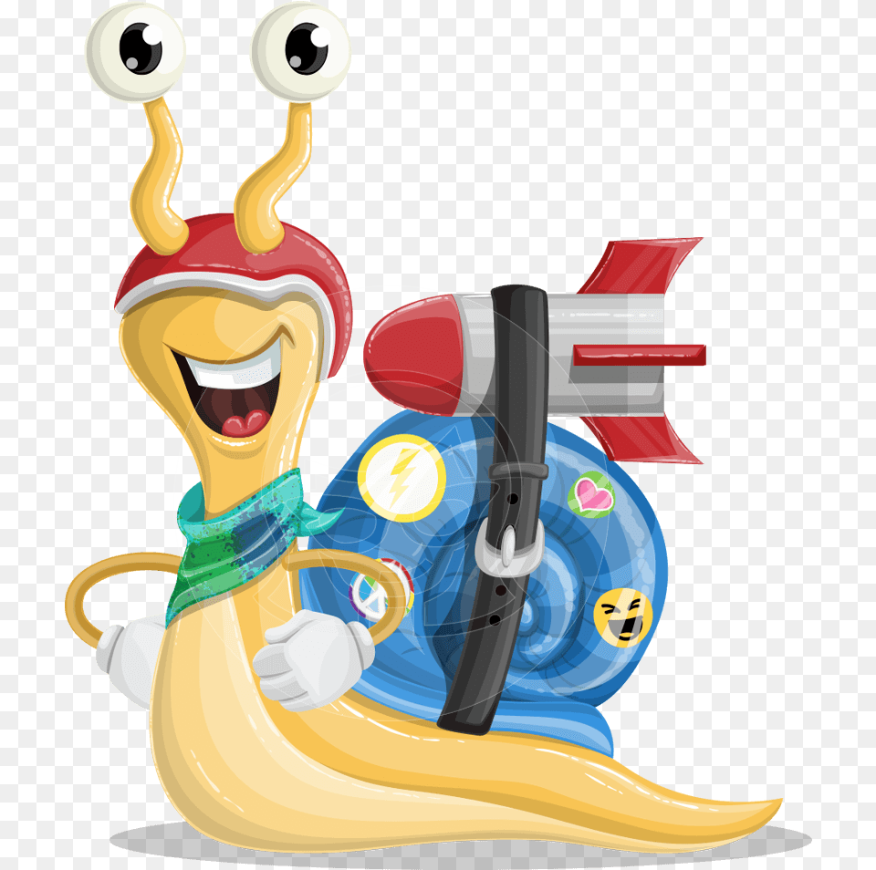 Speedy Snail Cartoon Vector Character Aka Snap The Speedy Snail Cartoon, Art, Graphics Png