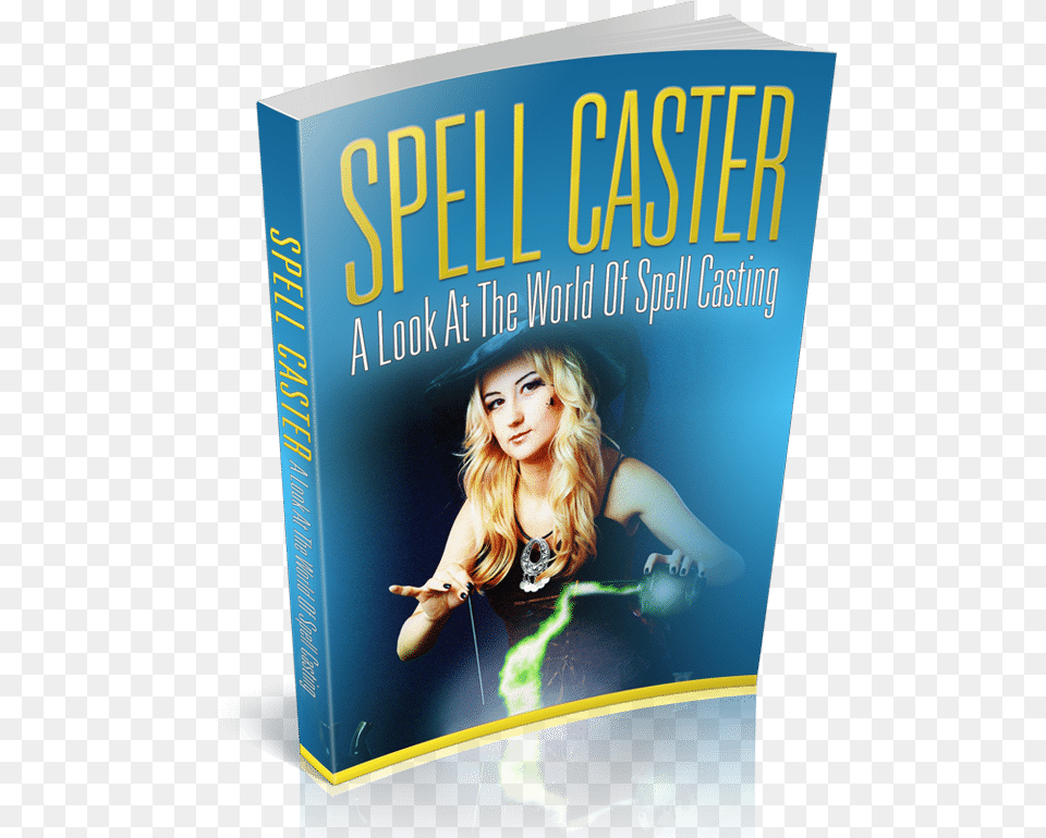 Spell Caster Book Cover, Advertisement, Publication, Adult, Poster Png Image