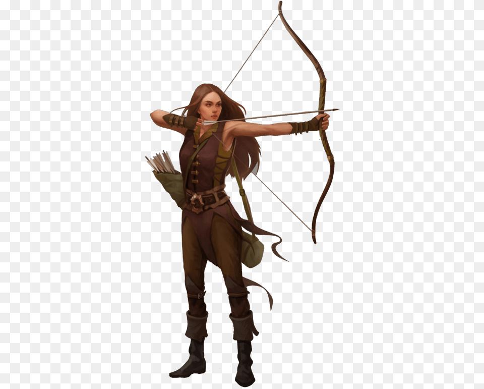 Spell Lists Archer Bow Katana Female, Archery, Person, Sport, Weapon Free Png