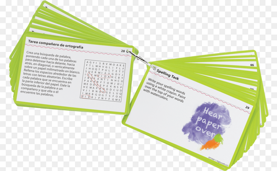 Spelling Center Task Cards Grade 2 Spelling Center Task Cards Gr 2 And Up, Text, Page, Paper Free Transparent Png