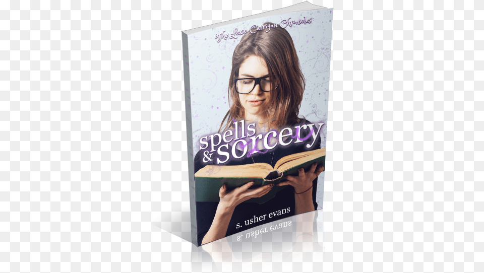 Spells And Sorcery By S Usher Evans, Woman, Adult, Reading, Book Free Png