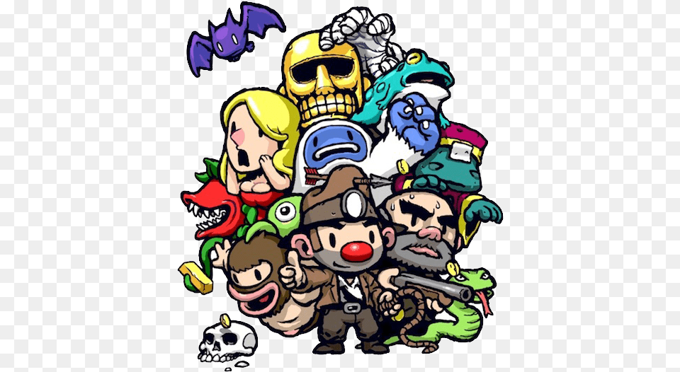 Spelunkygroup Spelunky Soundtrack, Art, Book, Comics, Publication Free Png Download