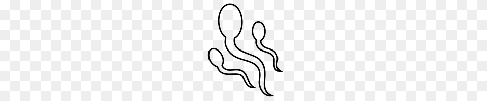 Sperm Icons Noun Project, Gray Free Transparent Png
