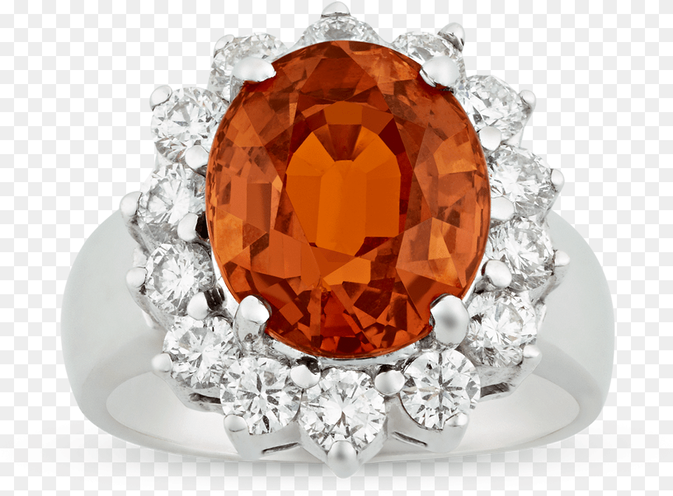 Spessartite Garnet Ring Diamond, Accessories, Gemstone, Jewelry, Crystal Png Image