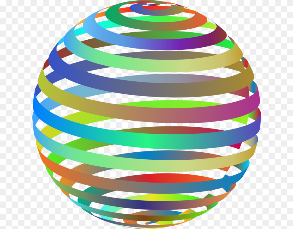 Sphere Geometry Three Dimensional Space Spiral Description Free, Egg, Food, Clothing, Hardhat Png Image