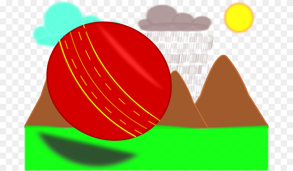 Sphere In Scenery Cricket Ball Free Transparent Png