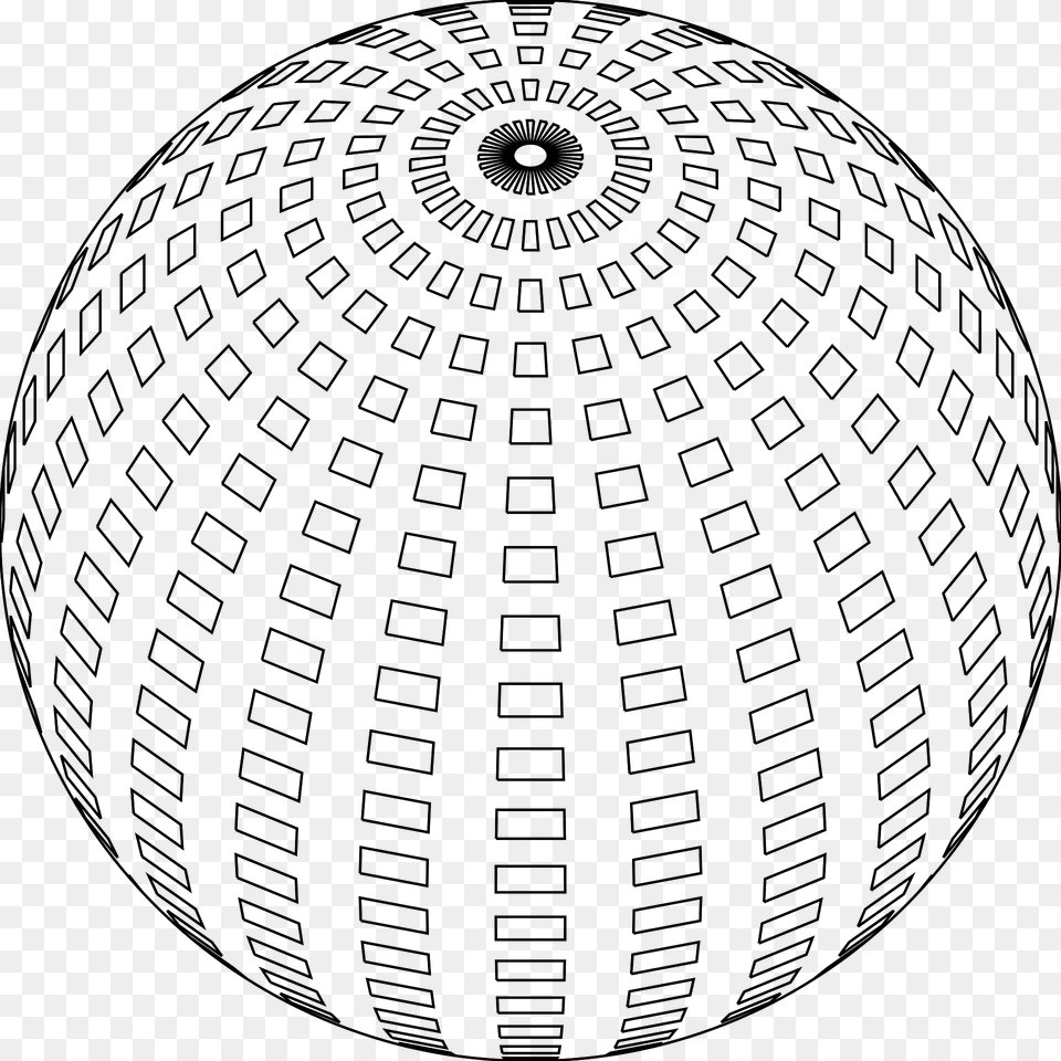 Sphere Made Of Square Outlines Clipart, Architecture, Building, Dome, Pattern Free Png
