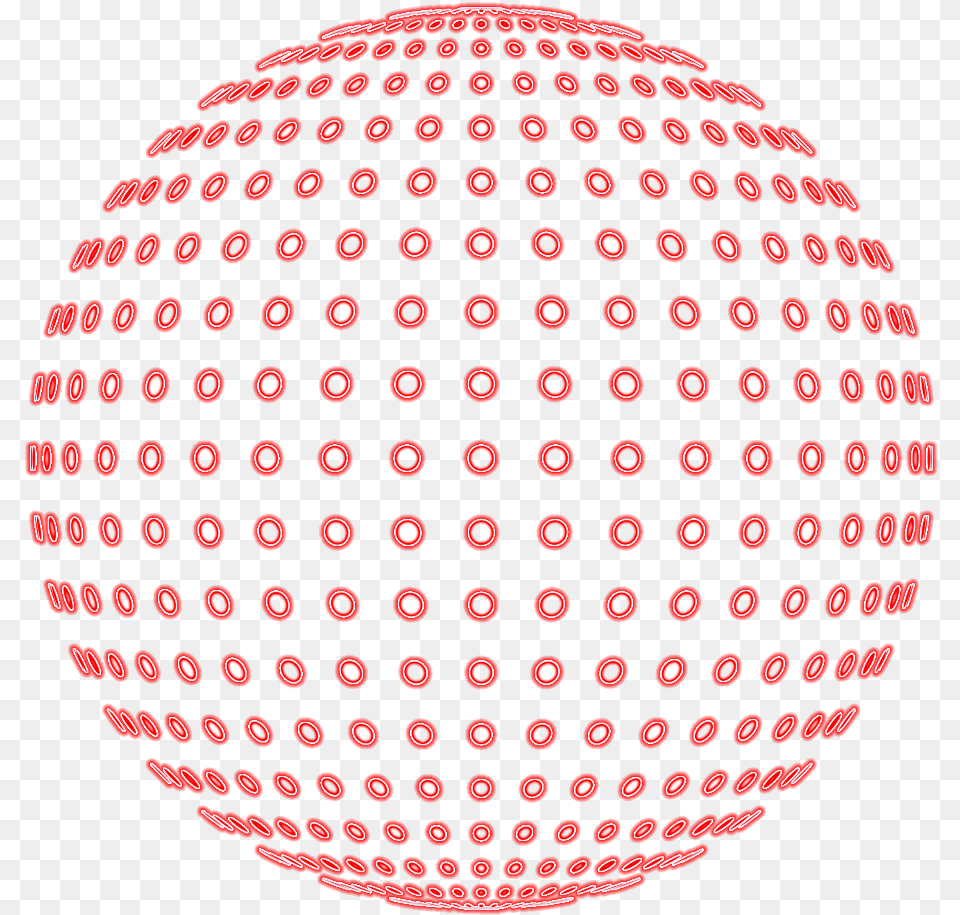 Sphere Ornament Dots Spherical Pattern Spotted Sphere Dot Pattern Png Image