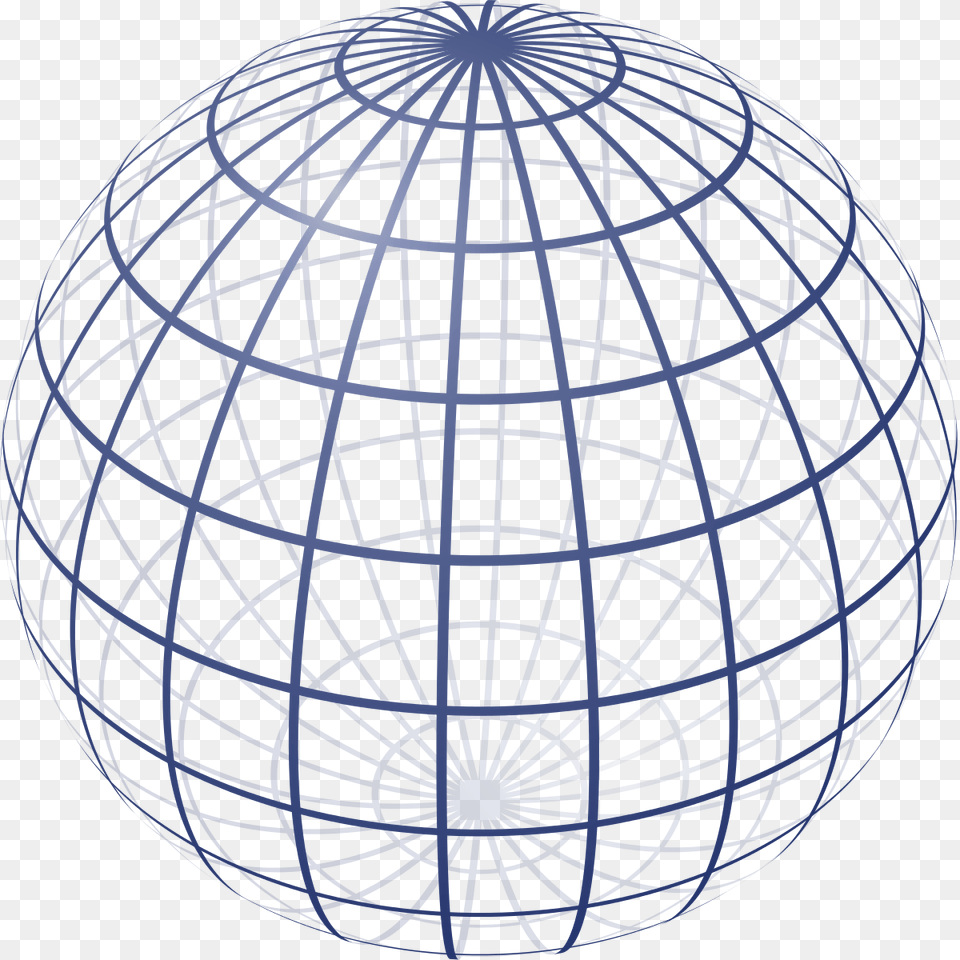 Sphere Wireframe 15deg 4r 3d Diagram Of Sphere, Astronomy, Outer Space Free Png Download