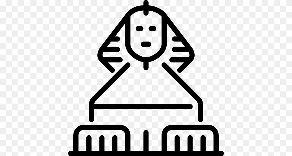 Sphinx Icon, Gray Free Transparent Png
