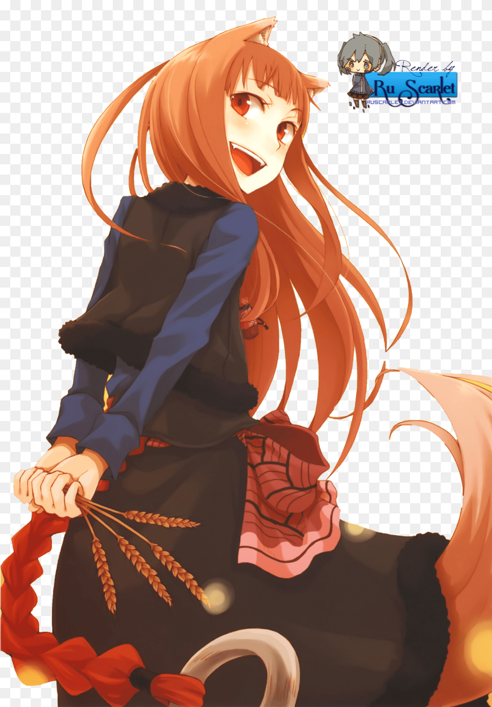 Spice And Wolf Light Novel Holo Spice And Wolf Holo Render, Publication, Book, Comics, Adult Free Png