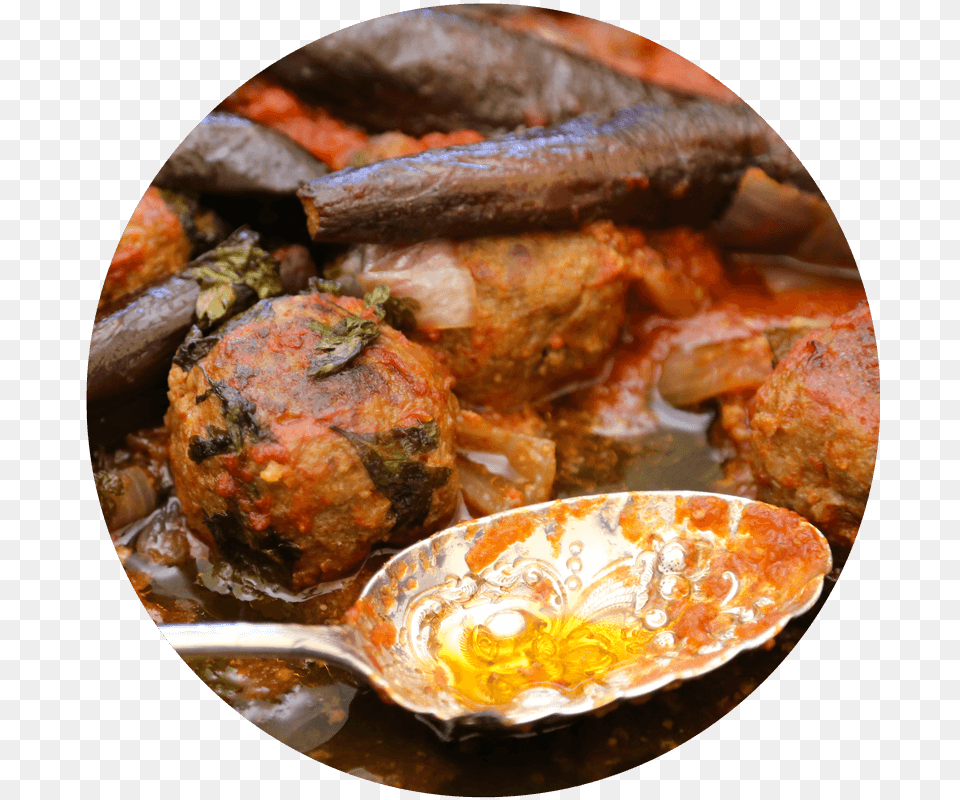 Spiced Meatballs With Baby Eggplants Meatball, Food, Meal, Meat, Pork Free Transparent Png