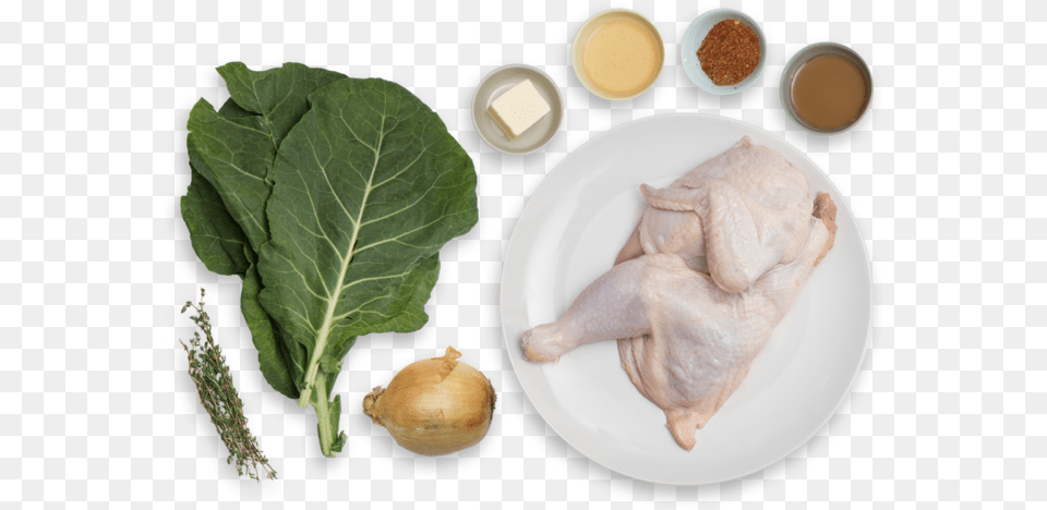 Spiced Roast Chicken Amp Collard Greens With Maple Butter Collard Greens, Animal, Insect, Invertebrate, Plate Free Png Download
