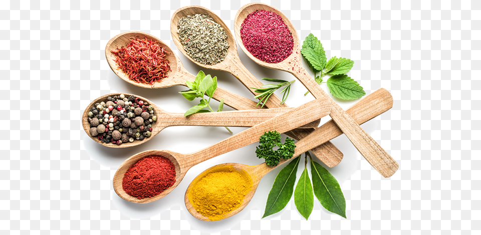 Spices From Posh Spice Indian Takaway Herbs And Spices, Herbal, Plant, Cutlery, Spoon Png