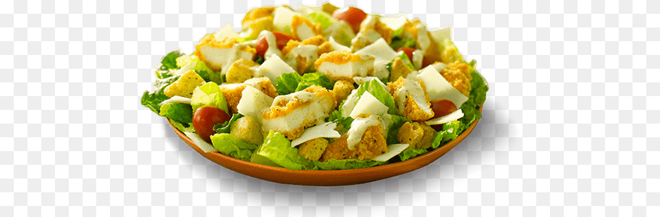 Spicy Chicken Caesar Salad Half Size Wendys Wendy39s Spicy Chicken Salad, Food, Lunch, Meal Free Transparent Png