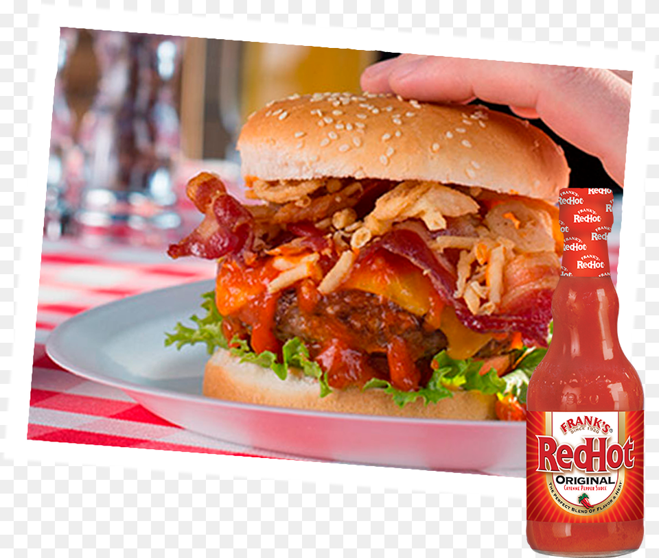 Spicy Crunchy Burger Fast Food, Ketchup Free Png Download