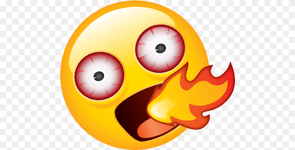 Spicy Food Face Spitting Fire Spicy Clipart, Disk Png Image