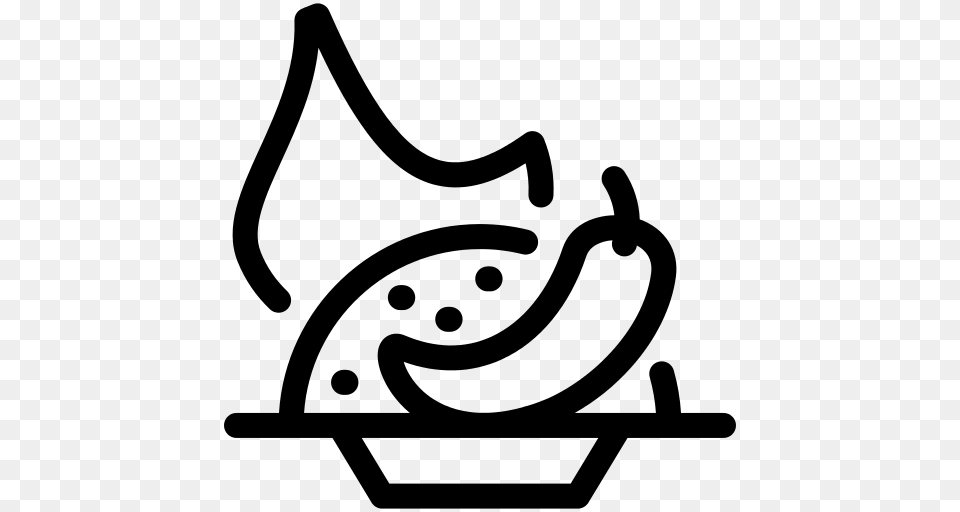 Spicy Food Icon, Gray Free Png Download