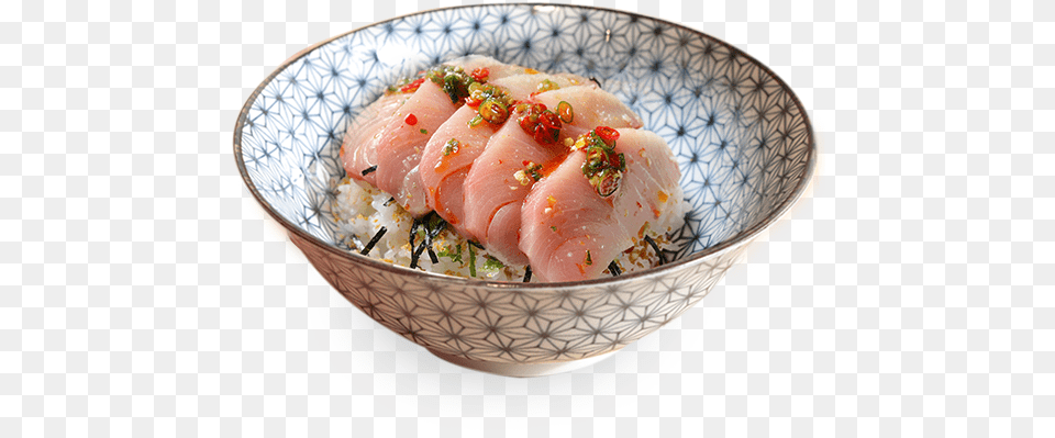 Spicy Hamachi Chirashi Kamaboko, Dish, Food, Meal, Food Presentation Free Png