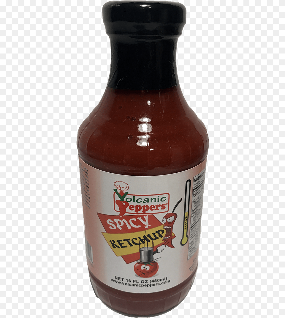 Spicy Ketchup 16 Oz Bottle, Food, Alcohol, Beer, Beverage Png Image