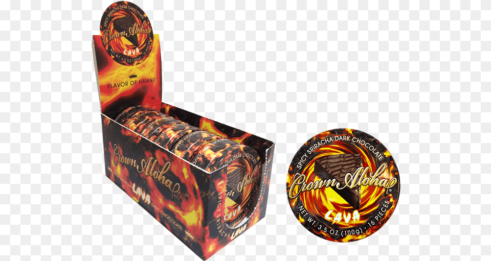 Spicy Lava Sriracha Dark Chocolate Box Of 6 Fireworks, Food, Sweets, Smoke Pipe Png Image