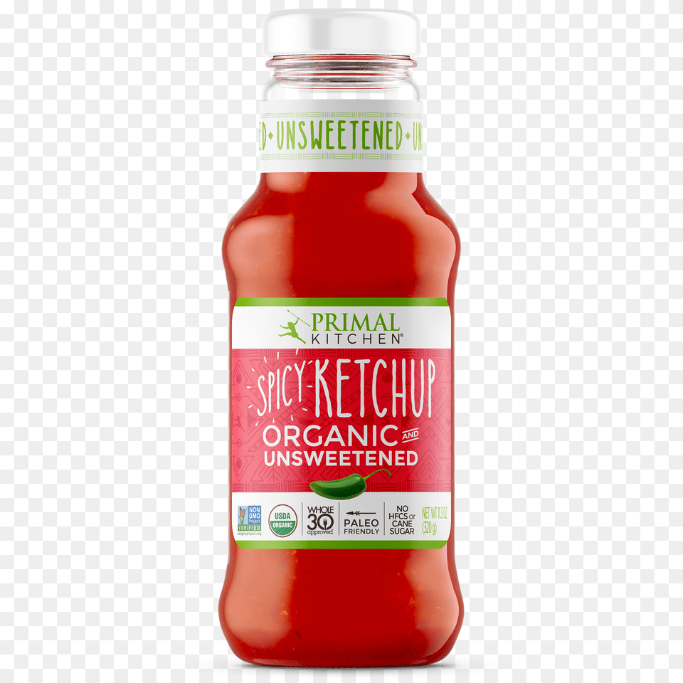 Spicy Organic Unsweetened Ketchup, Food Free Png