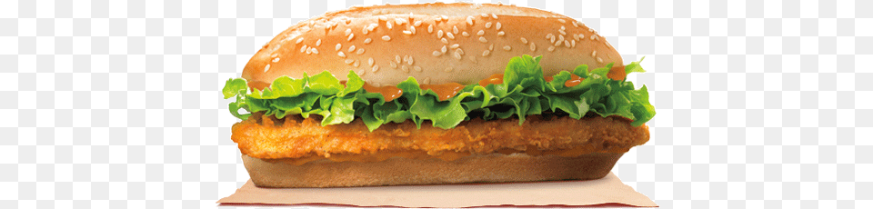 Spicy Original Chicken Sandwich Burger King Burger King Chicken Royale, Food Free Transparent Png