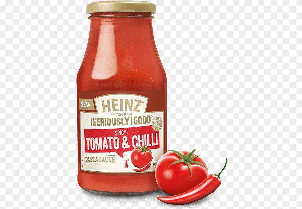Spicy Tomato Amp Chilli Pasta Sauce Heinz Seriously Good Lasagna Sauce, Food, Ketchup Png