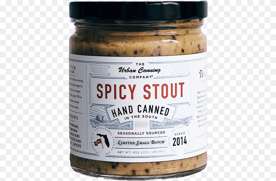 Spicystout Peanut Butter, Food, Mustard, Can, Tin Png Image